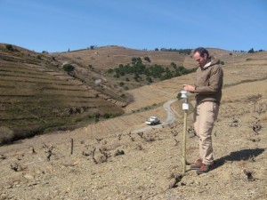 instalation du capteur Etienne prend un points GPS pour spatialiser le capteur